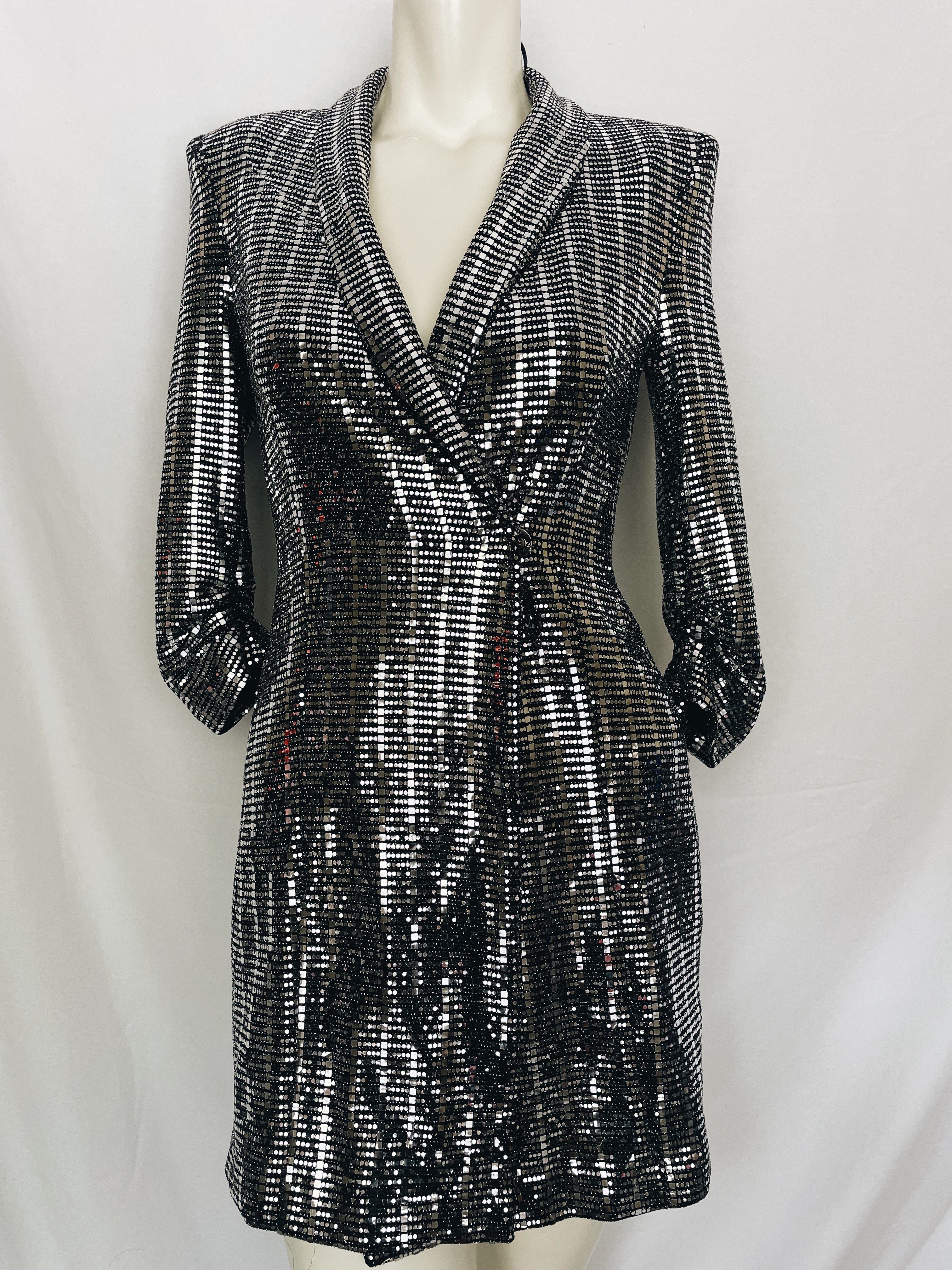 Zara sparkly best sale blazer dress